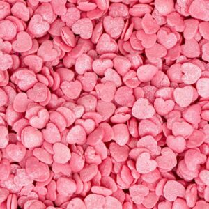 Кондитерская посыпка «Сердце», перламутрово-розовая, 50 г
