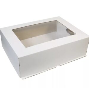 Коробка-конверт для торта гофрокартон 300*400*120 (белая)